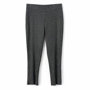 Eileen Fisher M Organic Cotton Marled 0800 Heather Pants medium gray slim